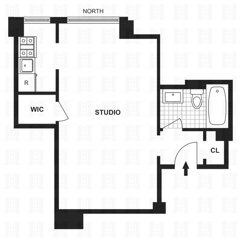 Floorplan for 230 Riverside Drive, 14J