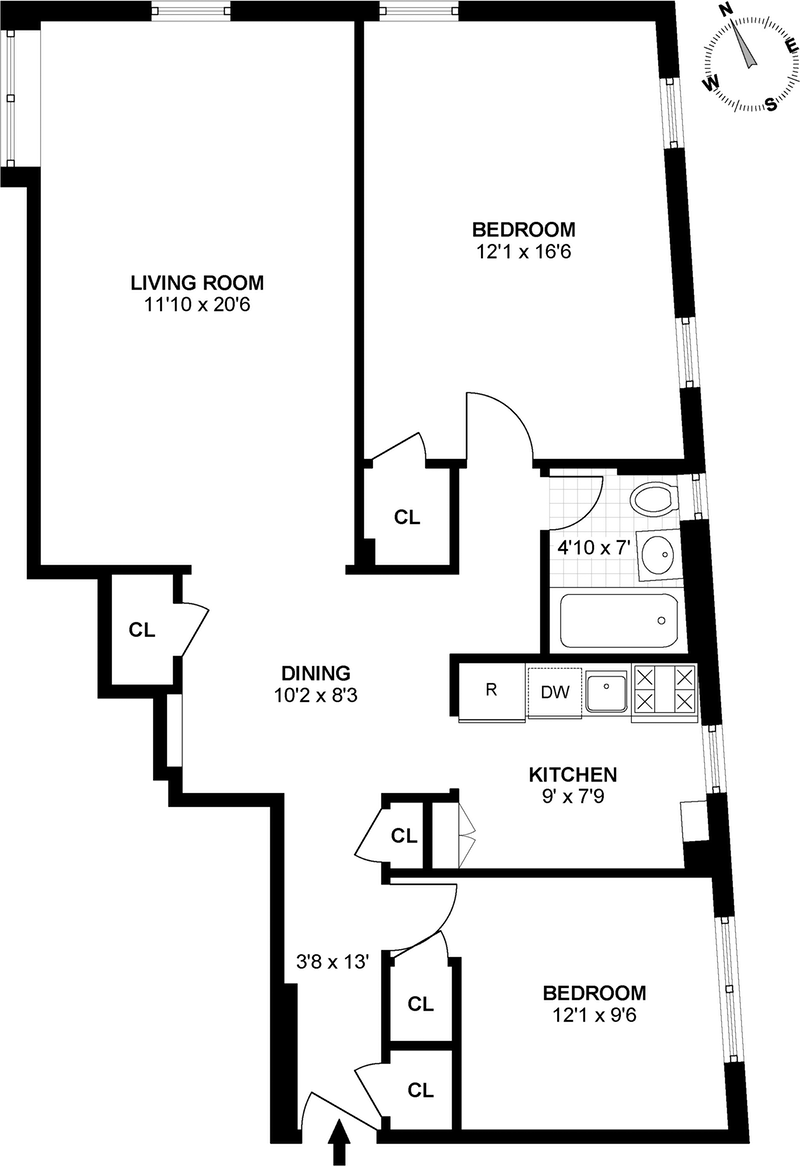 Floorplan for 360 Cabrini Boulevard, 5O