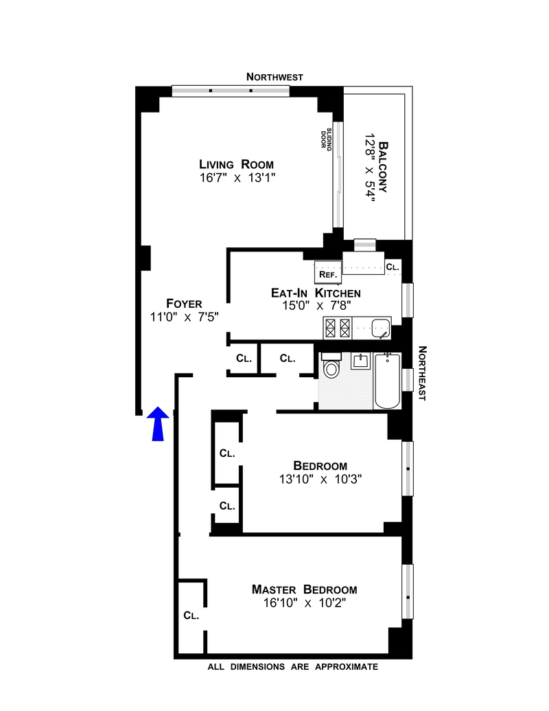Floorplan for 417 Grand Street