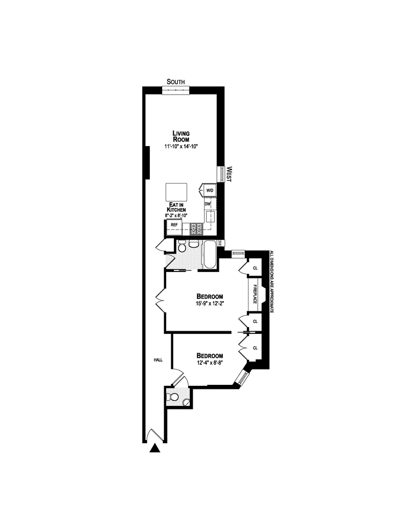 Floorplan for 68 East 93rd Street, 5R
