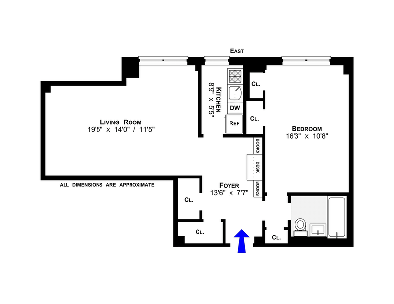 Floorplan for 11 Riverside Drive, 11OW