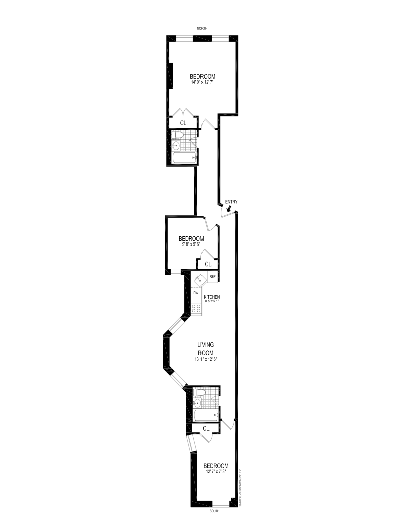 Floorplan for 210 West 82nd Street