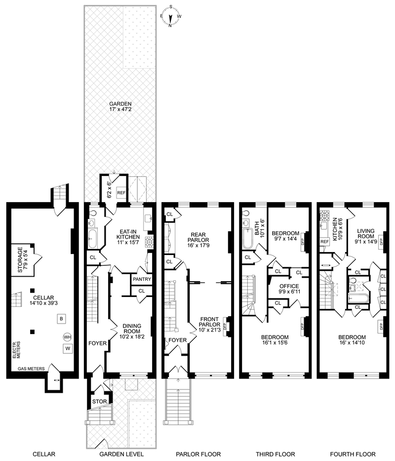 Floorplan for 530 Hancock Street