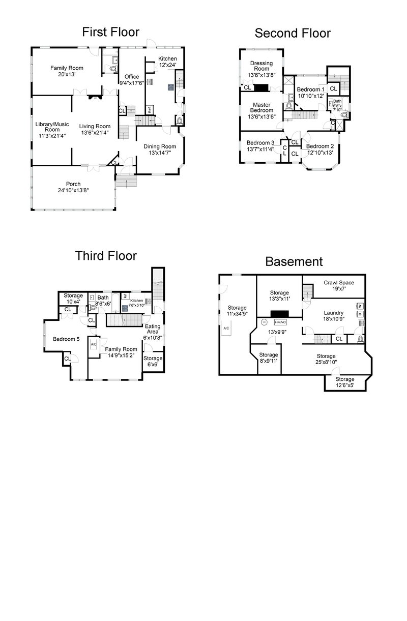 Floorplan for 134 Cooper Avenue