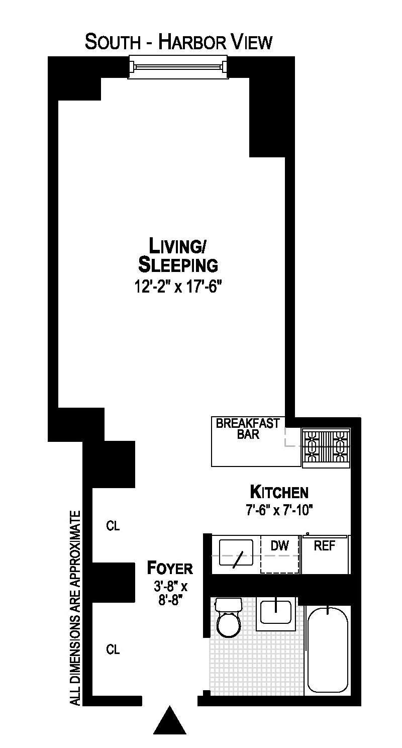 Floorplan for 88 Greenwich Street, 2903