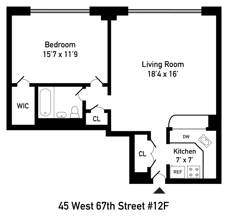 Floorplan for 45 West 67th Street