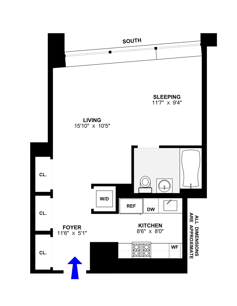 Floorplan for 125 West 21st Street, 8C