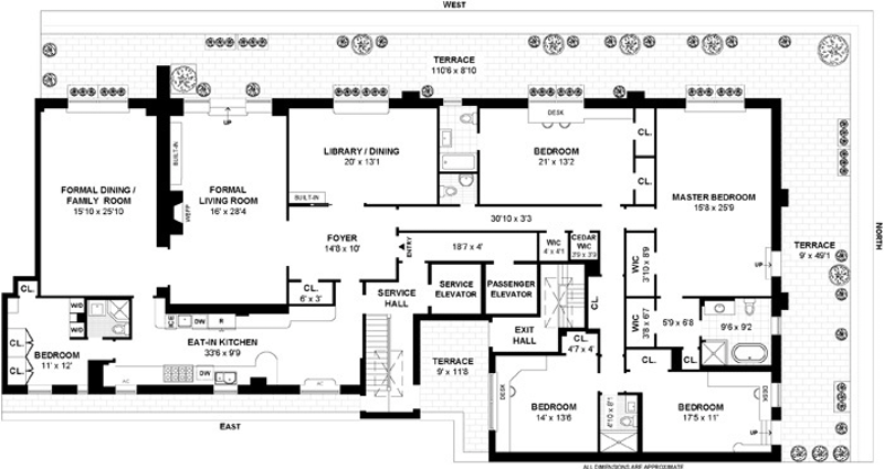 Floorplan for 1185 Park Avenue