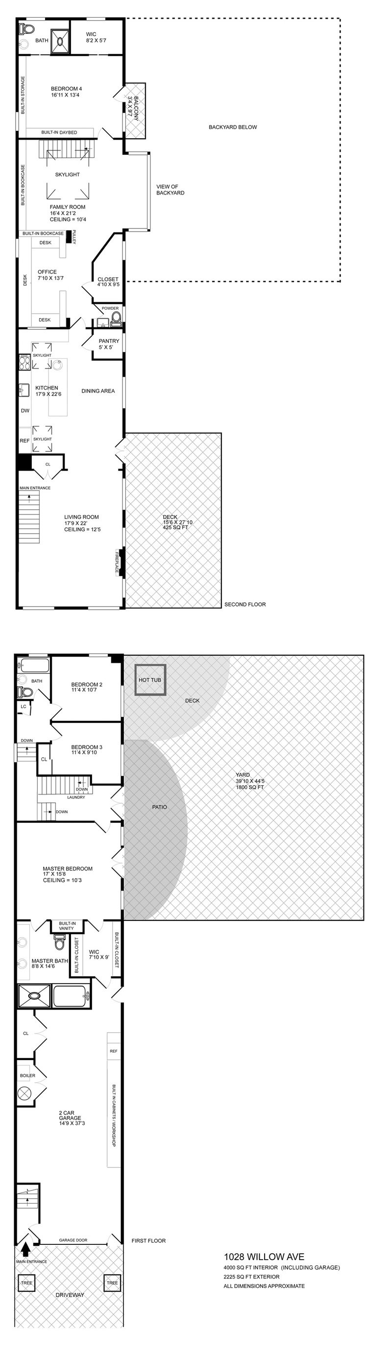 Floorplan for 1028 Willow Avenue