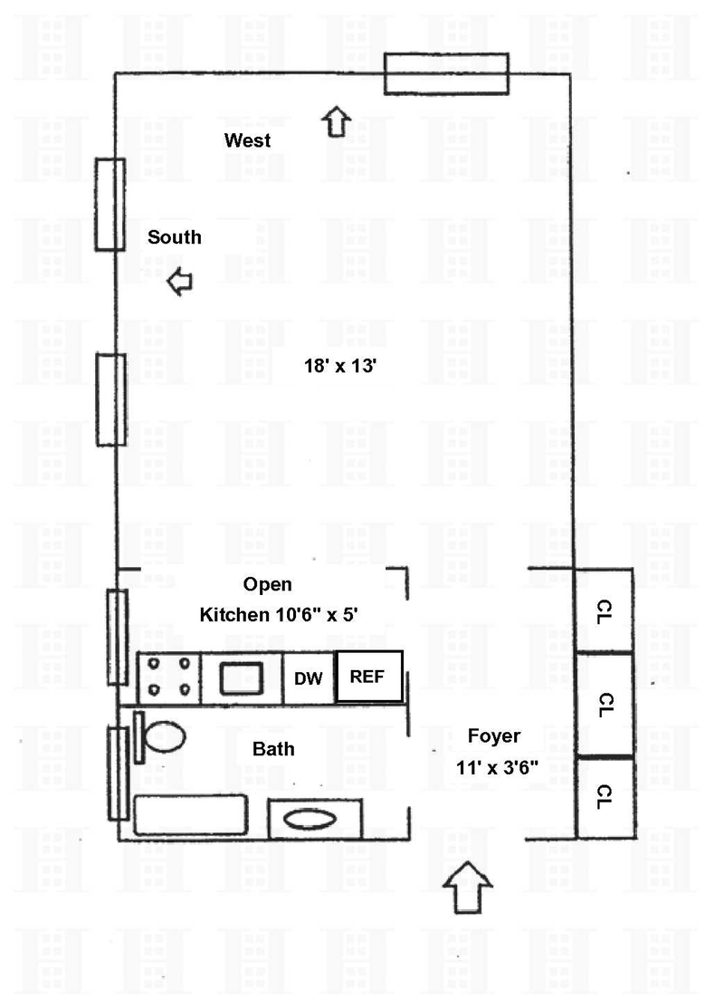 Floorplan for 140 East 95th Street, 4E