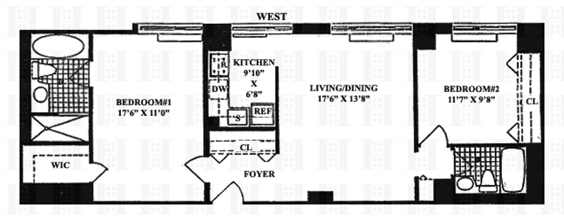 Floorplan for 2373 Broadway, 1906