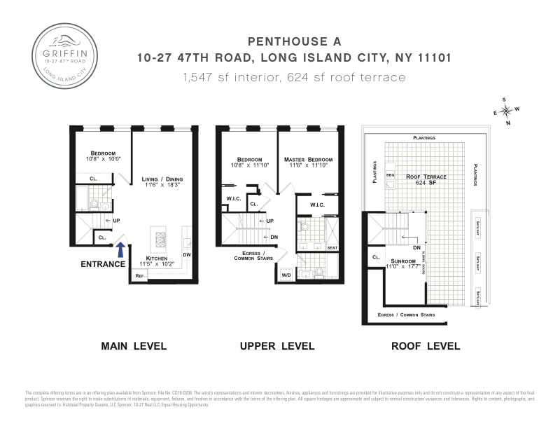 Floorplan for 10 -27 47th Road, PHA