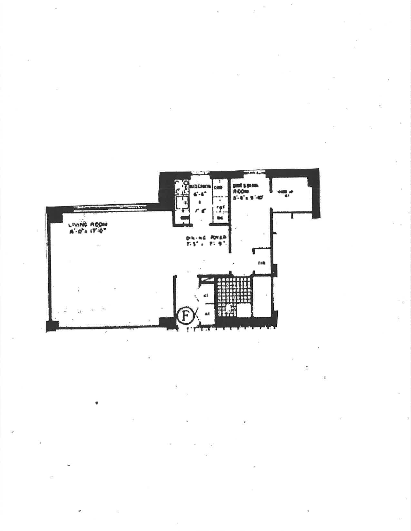 Floorplan for 57th/5th No Fee Huge Studio