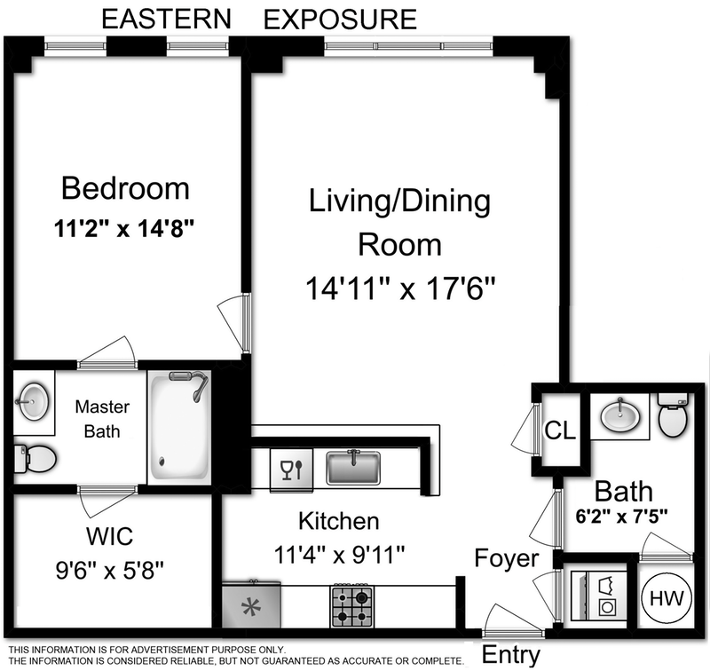 Floorplan for 149 Essex Street, 4N