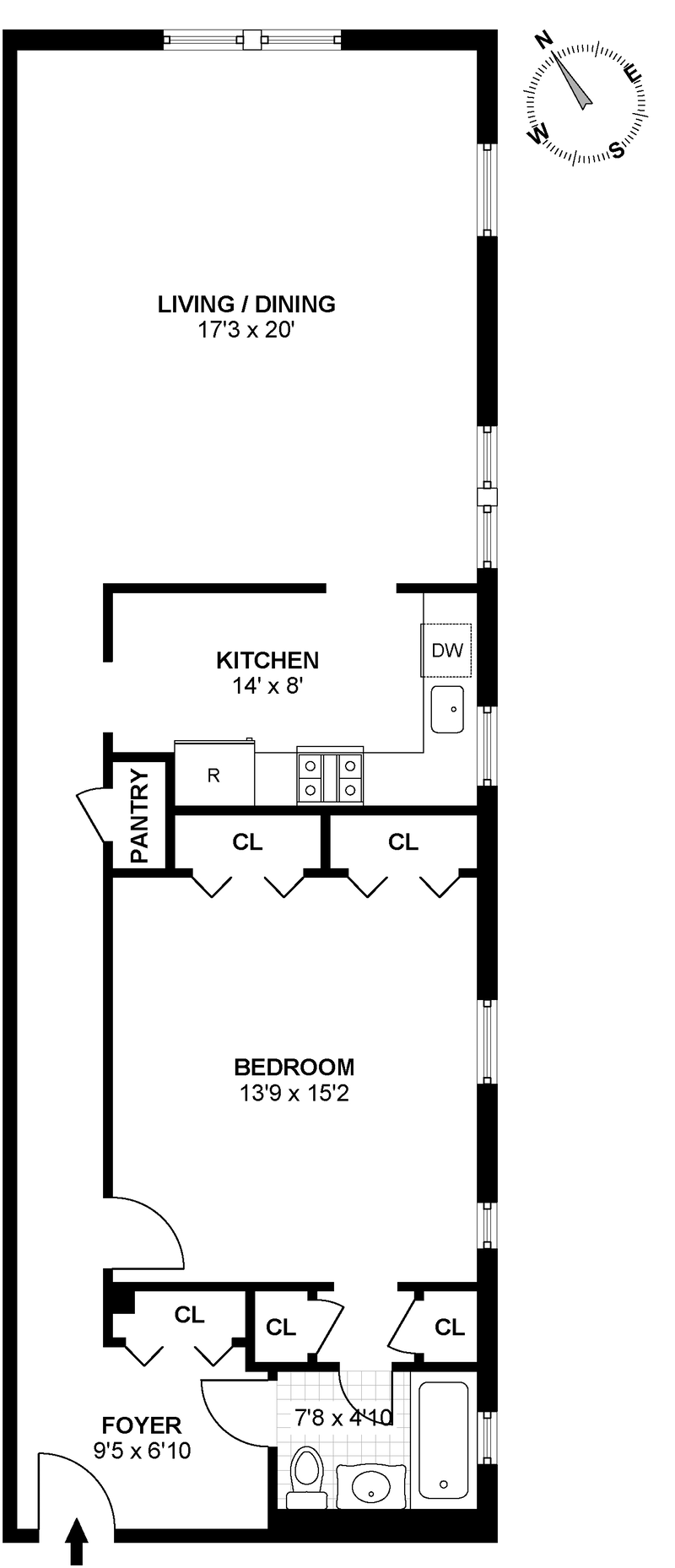 Floorplan for 2787 Kennedy Blvd, 213J