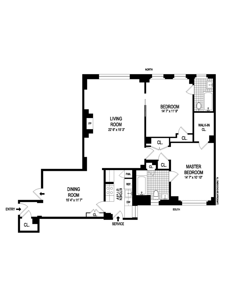 Floorplan for 434 East 52nd Street, 2G