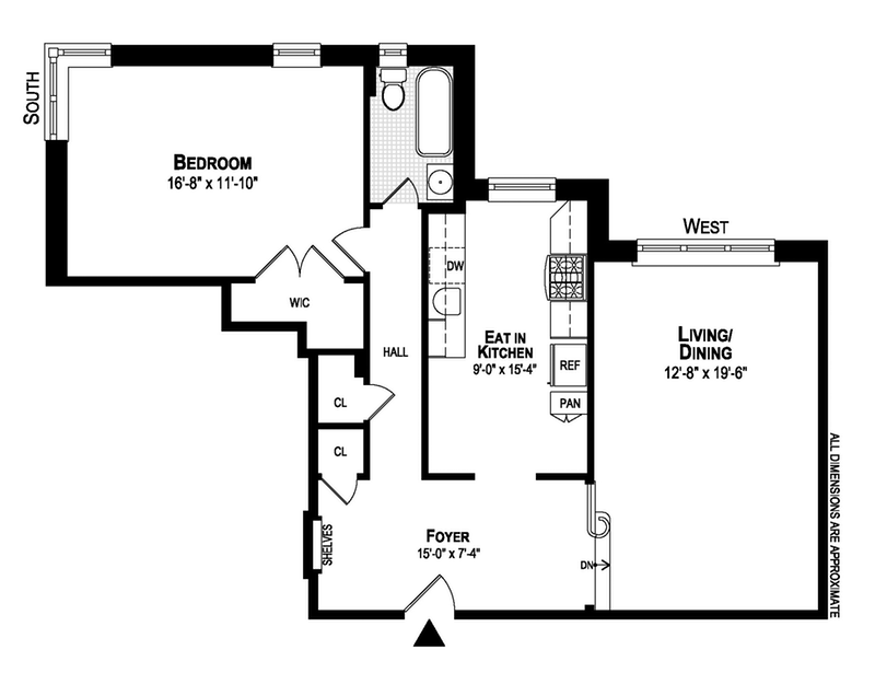 Floorplan for 720 Ft Washington Avenue, 5R