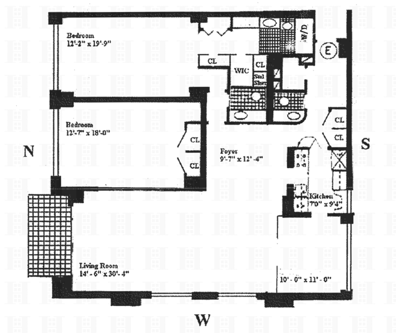 Floorplan for 303 East 57th Street, 45E