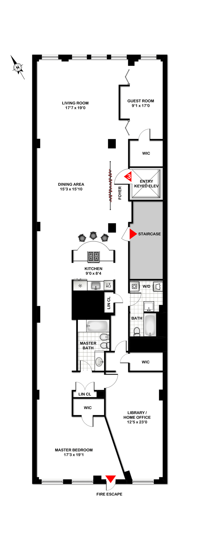 Floorplan for 58 West 15th Street