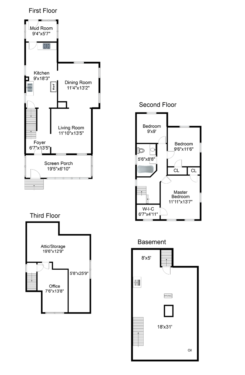 Floorplan for 36 Maolis Avenue