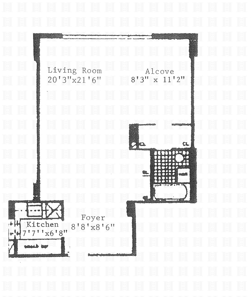Floorplan for 333 East 66th Street, 7R