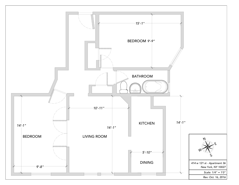 Floorplan for 414 West 121st Street, 36