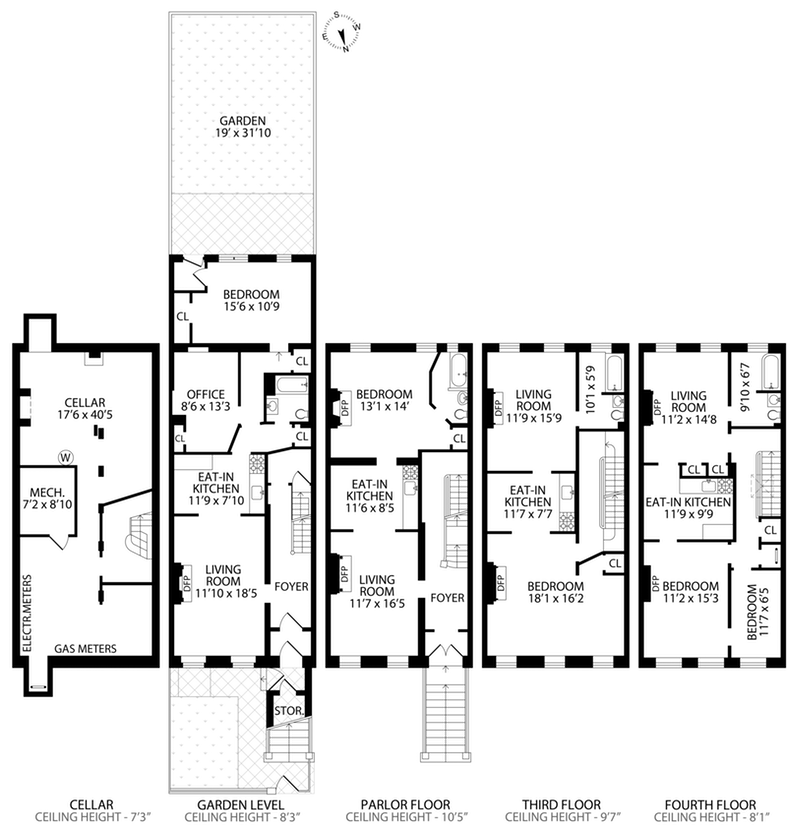 Floorplan for 629 Putnam Avenue