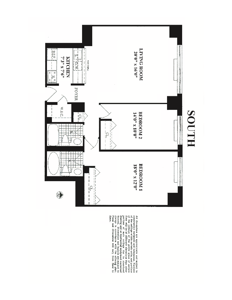 Floorplan for 2373 Broadway, 807