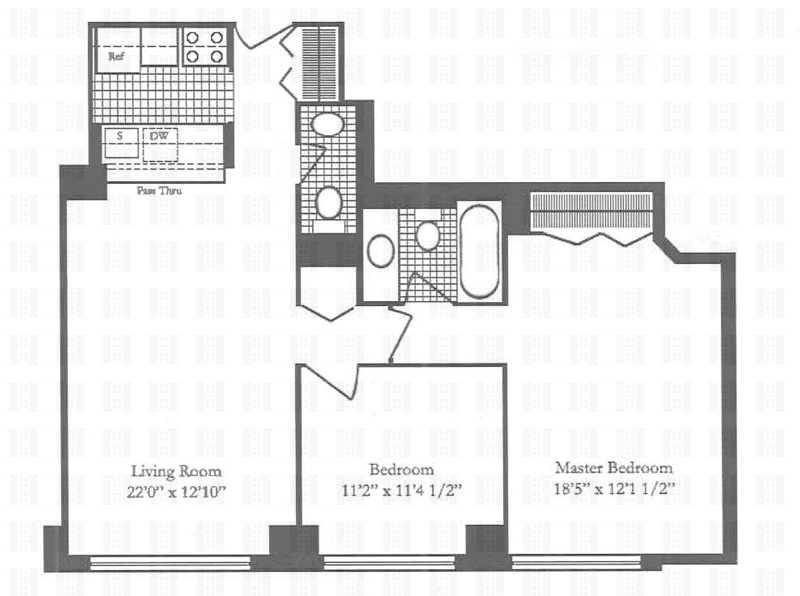 Floorplan for 280 Park Avenue South