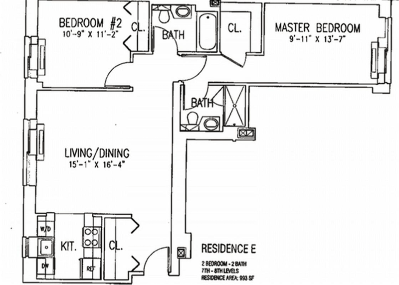 Floorplan for 68 Bradhurst Avenue, 5E