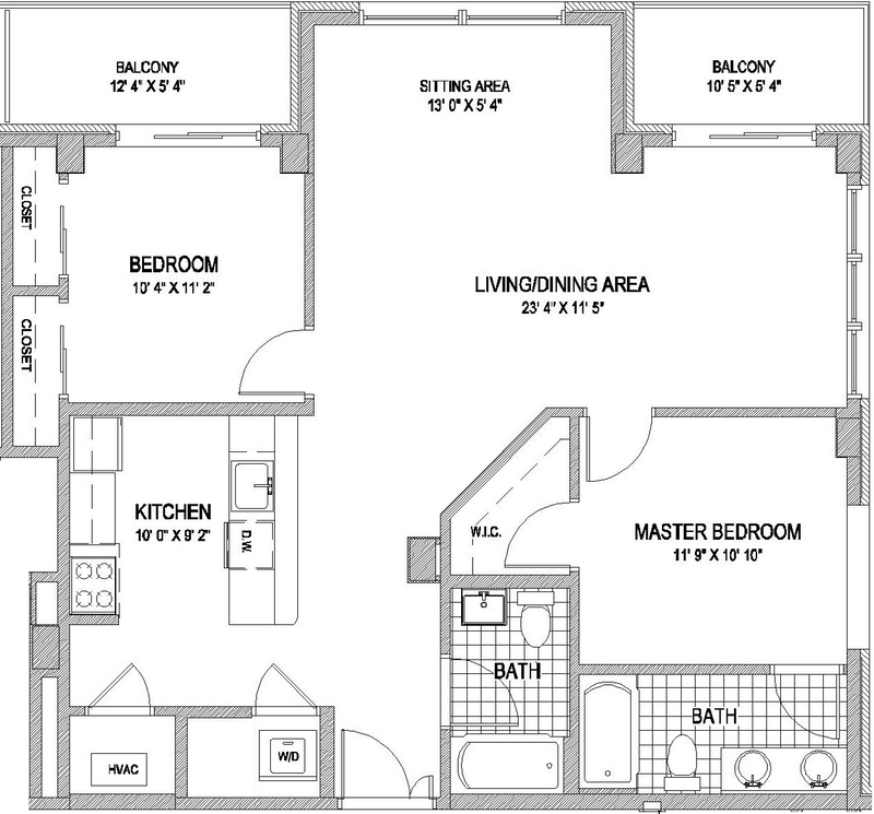 Floorplan for 159 2nd Street, 906