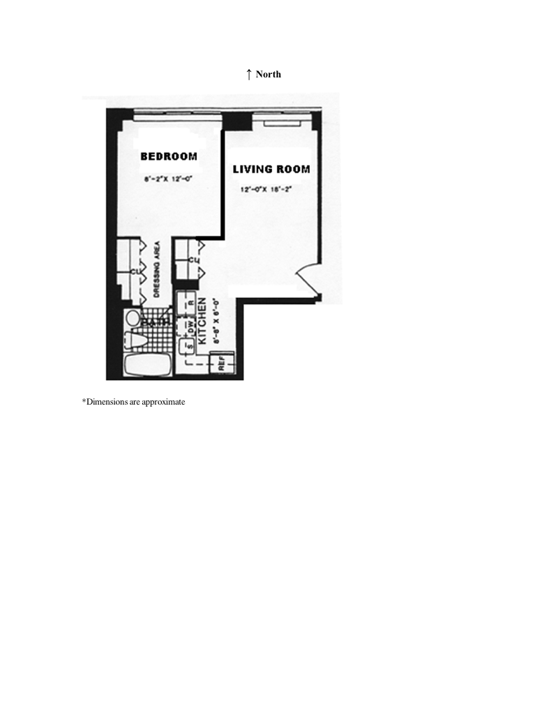 Floorplan for 403 East 62nd Street, 2A