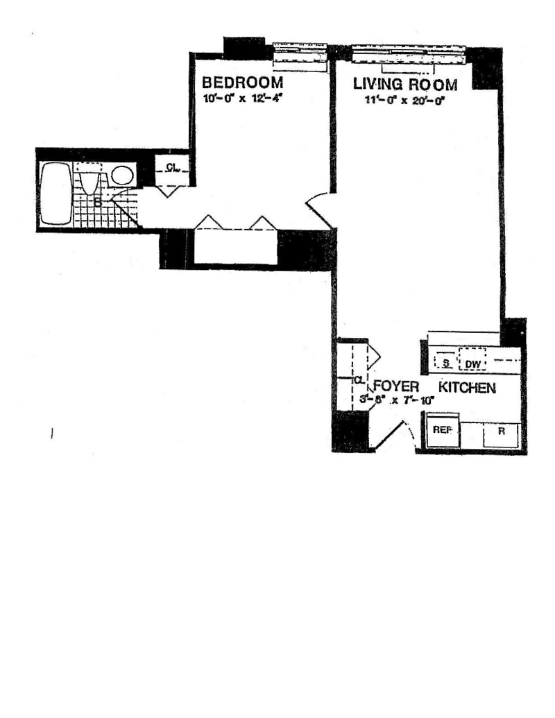 Floorplan for 215 West 95th Street, 10A