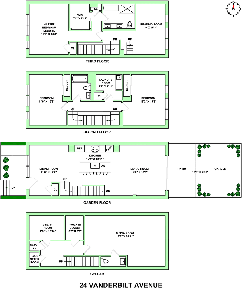 Floorplan for 24 Vanderbilt Avenue