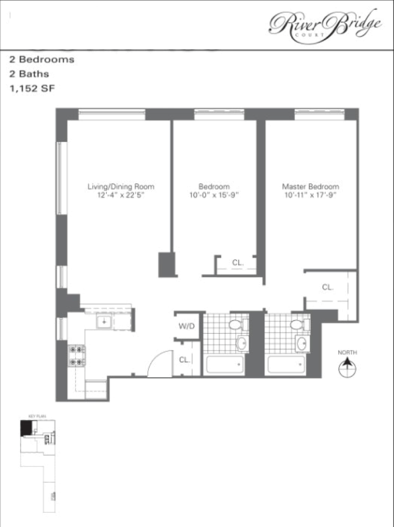 Floorplan for 603 West 148th Street, 6B