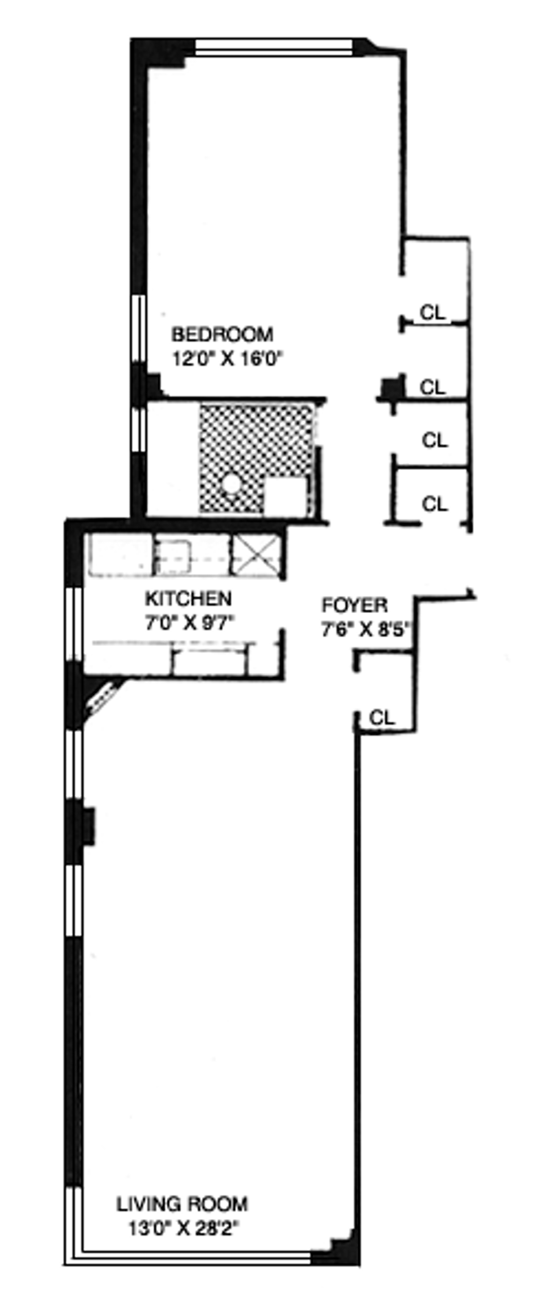 Floorplan for 7 Lexington Avenue, 3G