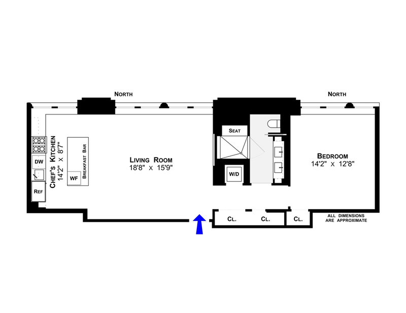 Floorplan for 25 West Houston Street, 6E