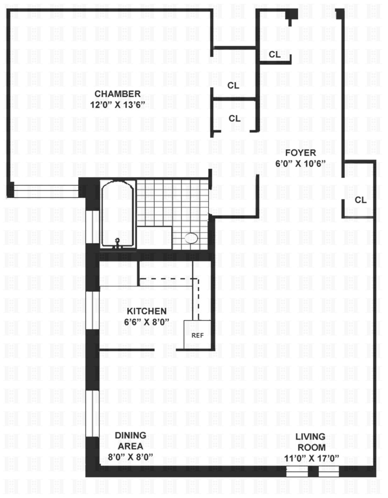 Floorplan for 81 -15 35th Avenue, 6E