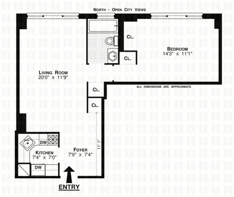 Floorplan for 301 East 79th Street, 31E