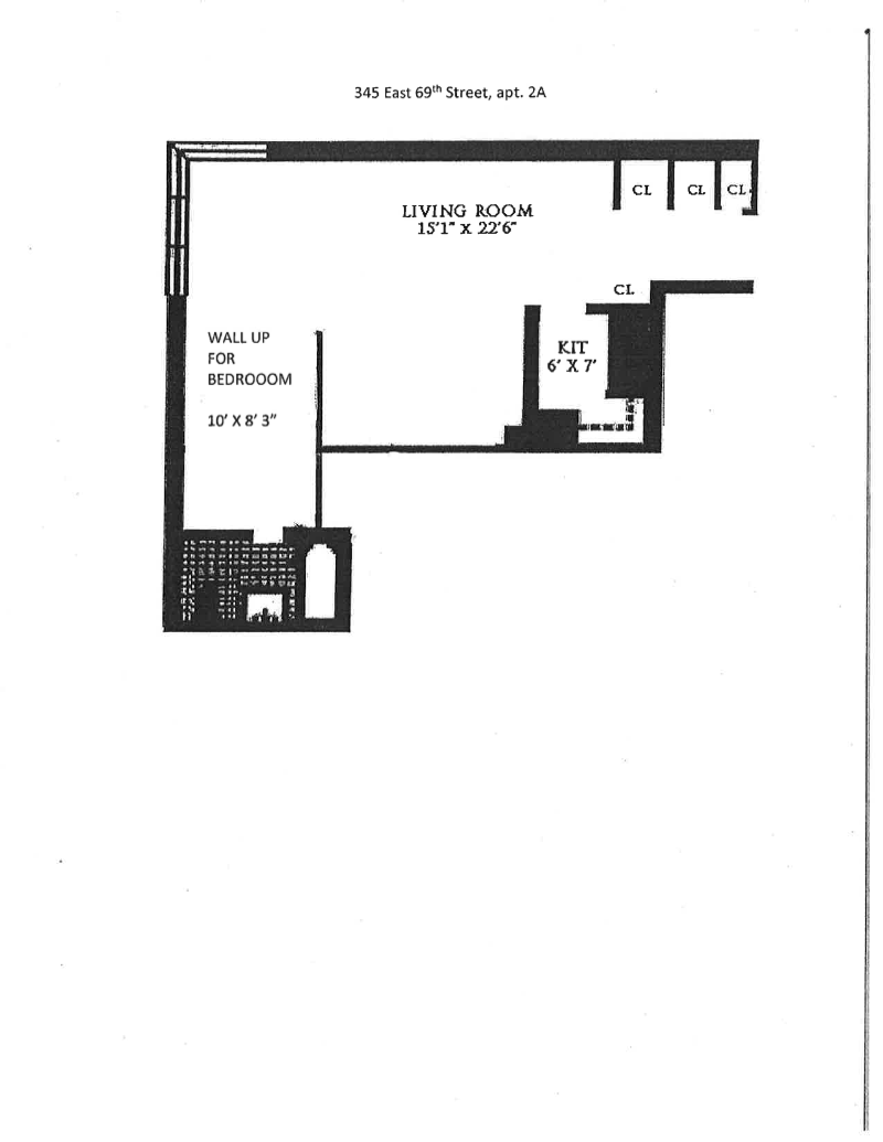 Floorplan for 345 East 69th Street