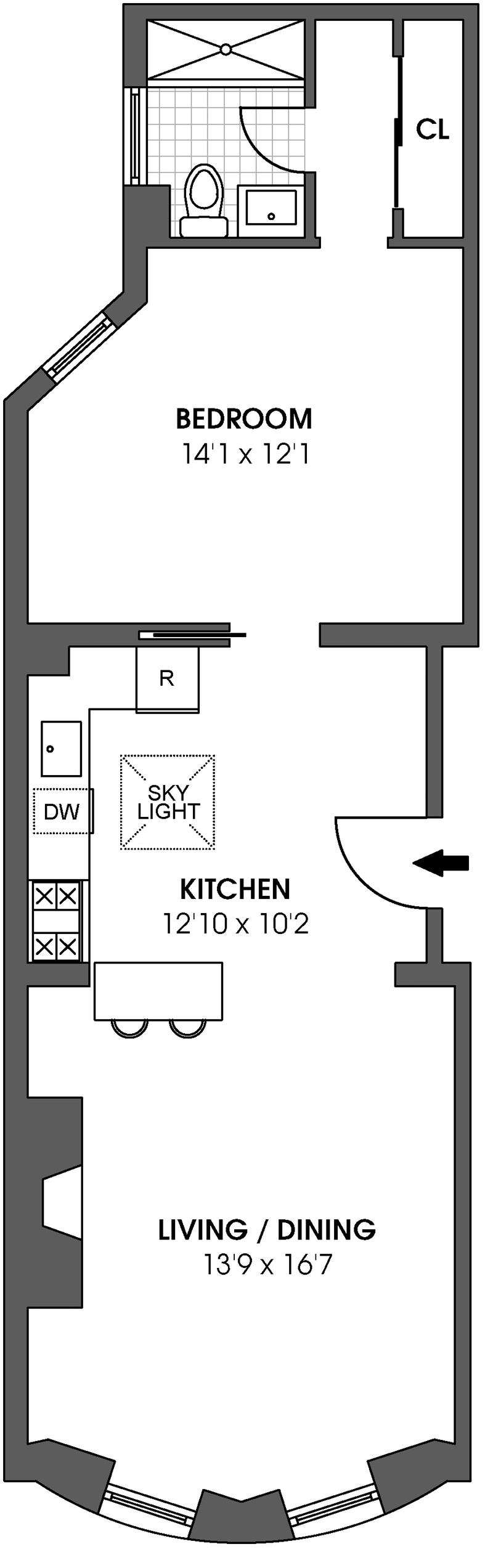 Floorplan for 205 Park Place, 13