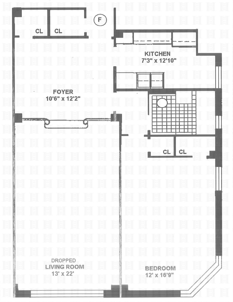 Floorplan for 15 West 84th Street, 3F
