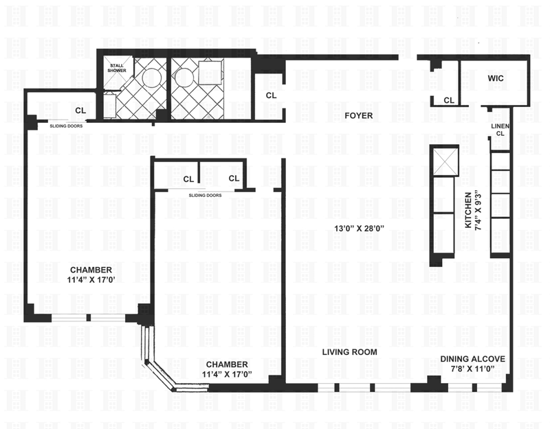 Floorplan for 3515 Henry Hudson Parkway, 5F