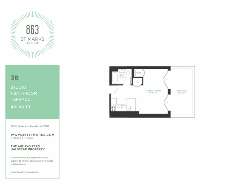 Floorplan for 863 Saint Marks Avenue, 3B