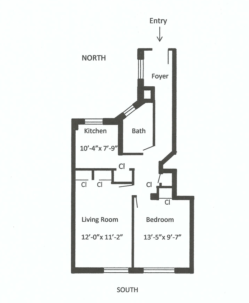 Floorplan for 527 West 110th Street, 41