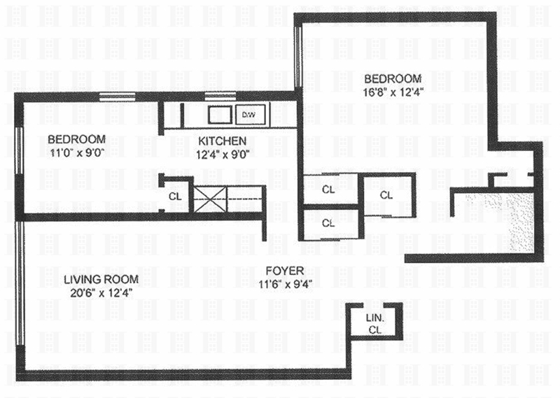 Floorplan for 3050 Fairfield Avenue, 2C