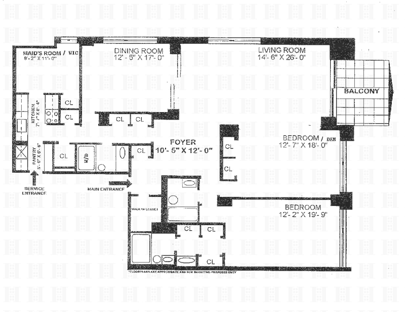 Floorplan for 303 East 57th Street, 30A