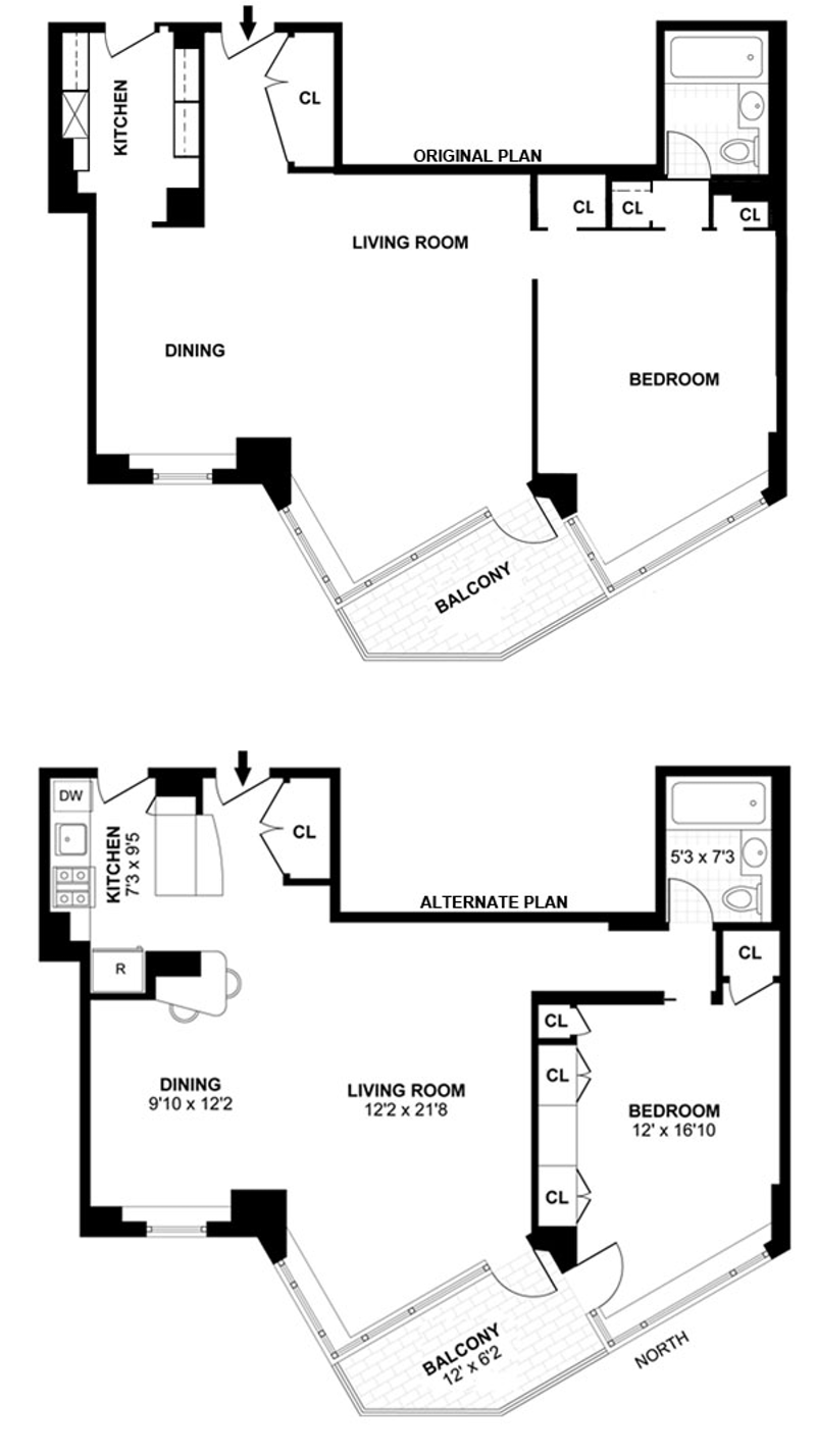 Floorplan for 60 Sutton Place South, 11AN