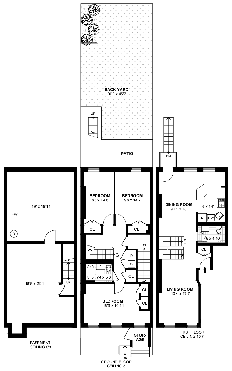 Floorplan for 13 West, 129th Street, 1