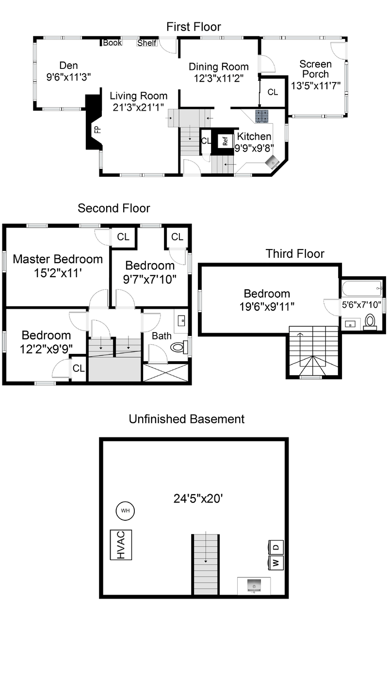 Floorplan for 405 North Fullerton Avenu